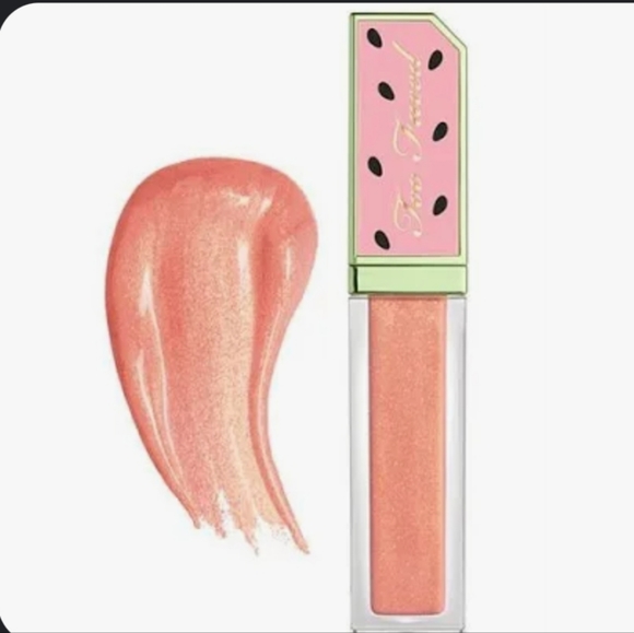 Too Faced Juicy Fruits Watermelon Candy Finish Lip Gloss - A Melon Reasons - Picture 7 of 8